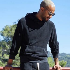 OuterKnown Hightide Cotton Terry Pullover Hoodie Navy